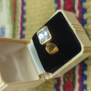 6/$60 vermeil solitaire Sz 7 ring